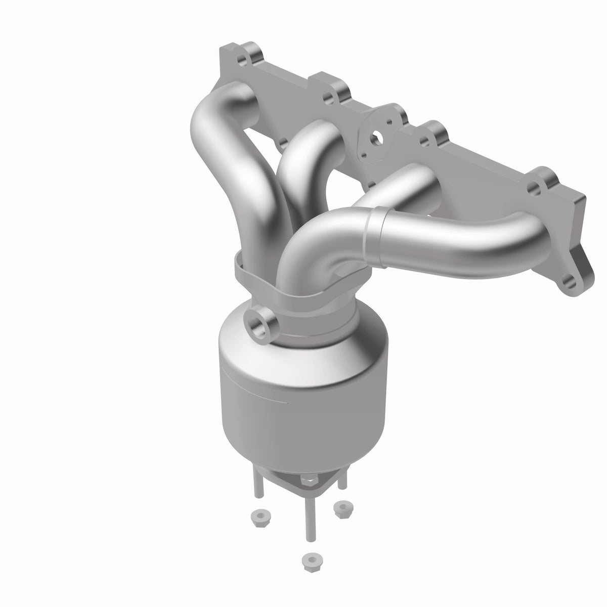 Catalytic Converter with Integrated Exhaust Manifold for HM Grade Federal / EPA Compliant Direct-Fit Manifold Catalytic