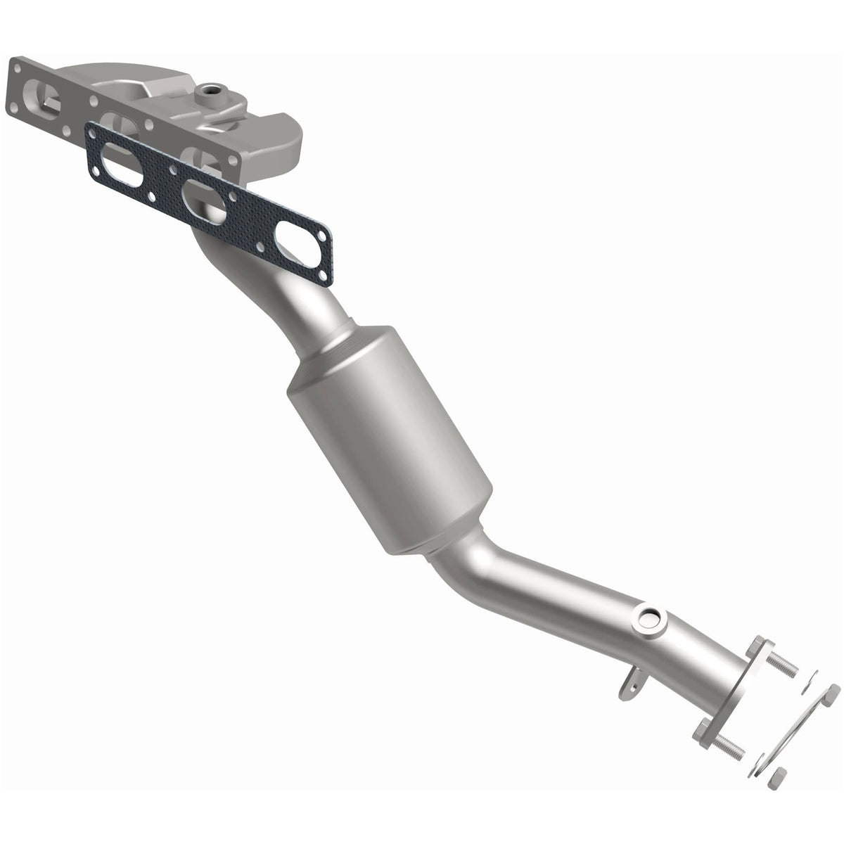 Catalytic Converter with Integrated Exhaust Manifold for HM Grade Federal / EPA Compliant Direct-Fit Manifold Catalytic