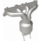 Catalytic Converter with Integrated Exhaust Manifold for HM Grade Federal / EPA Compliant Direct-Fit Manifold Catalytic