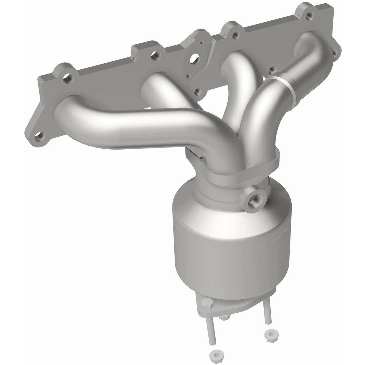 Catalytic Converter with Integrated Exhaust Manifold for HM Grade Federal / EPA Compliant Direct-Fit Manifold Catalytic