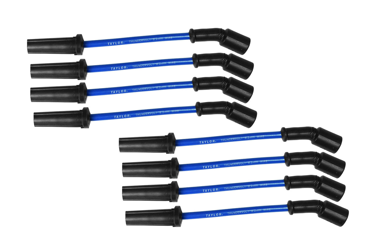 Spark Plug Wire Set Universal 8.2mm Silicone Thundervolt 40 ohm/ft Blue 84644