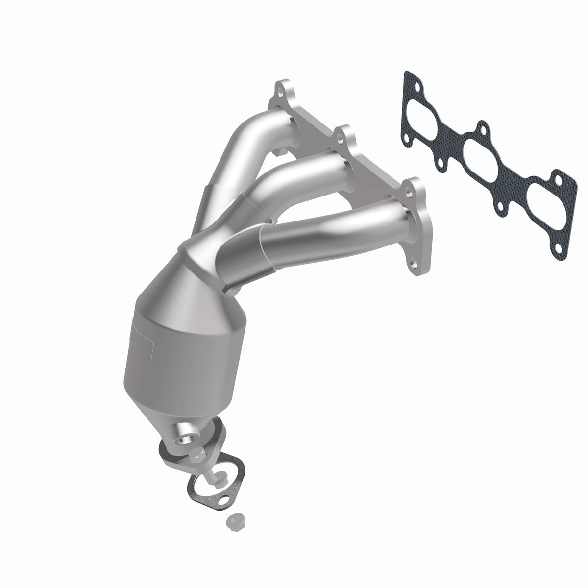 Catalytic Converter with Integrated Exhaust Manifold for HM Grade Federal / EPA Compliant Direct-Fit Manifold Catalytic