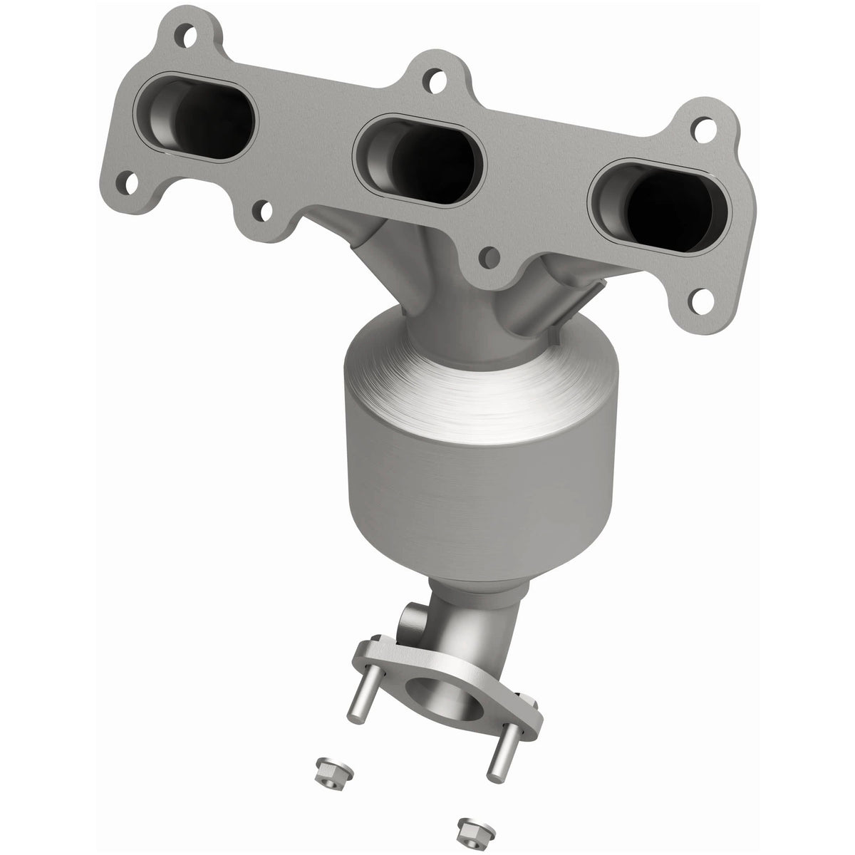 Catalytic Converter with Integrated Exhaust Manifold for HM Grade Federal / EPA Compliant Direct-Fit Manifold Catalytic