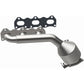 Catalytic Converter with Integrated Exhaust Manifold for HM Grade Federal / EPA Compliant Direct-Fit Manifold Catalytic