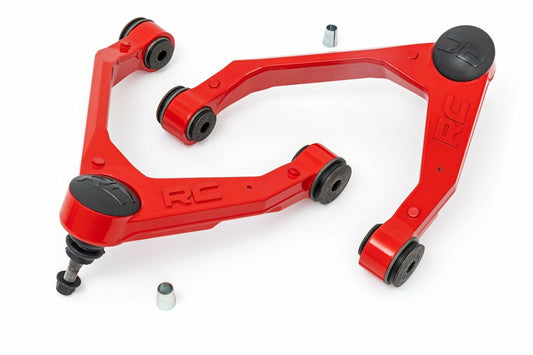 Fits Chevy/GMC 1500 (07-18 & Classic) Red Forged Upper Control Arms; 10025RED
