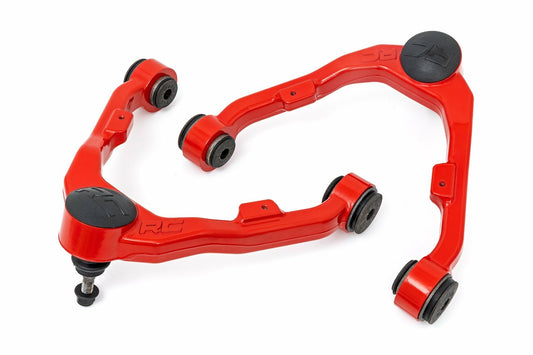 Fits Chevy/GMC 1500 (99-06 & Classic) Red Forged Upper Control Arms; 10026RED