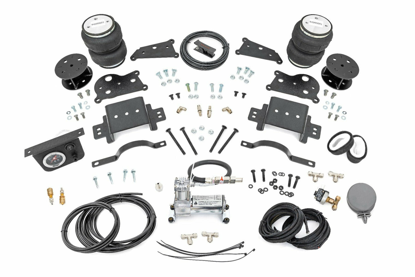 Fits Ram 2500 4WD (2014-24) Air Spring Spacer Kit w/ Compressor 5" Lift 10033AC