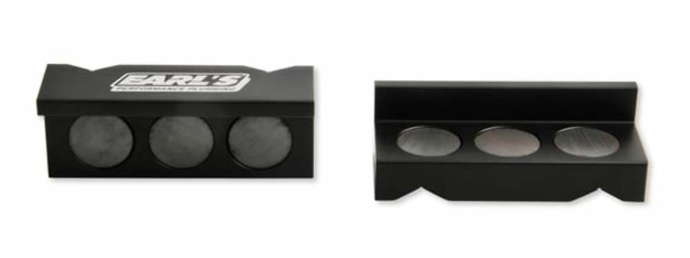Earls 4 Black Aluminum Vice Jaws - 1004ERL