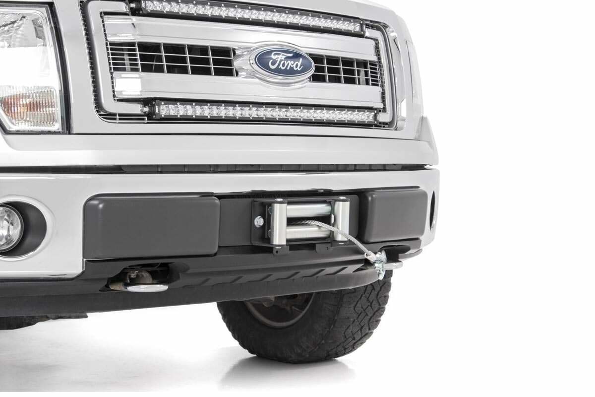 Fits Ford F-150 2WD/4WD (2009-2014) Hidden Winch Mounting Plate; 1010