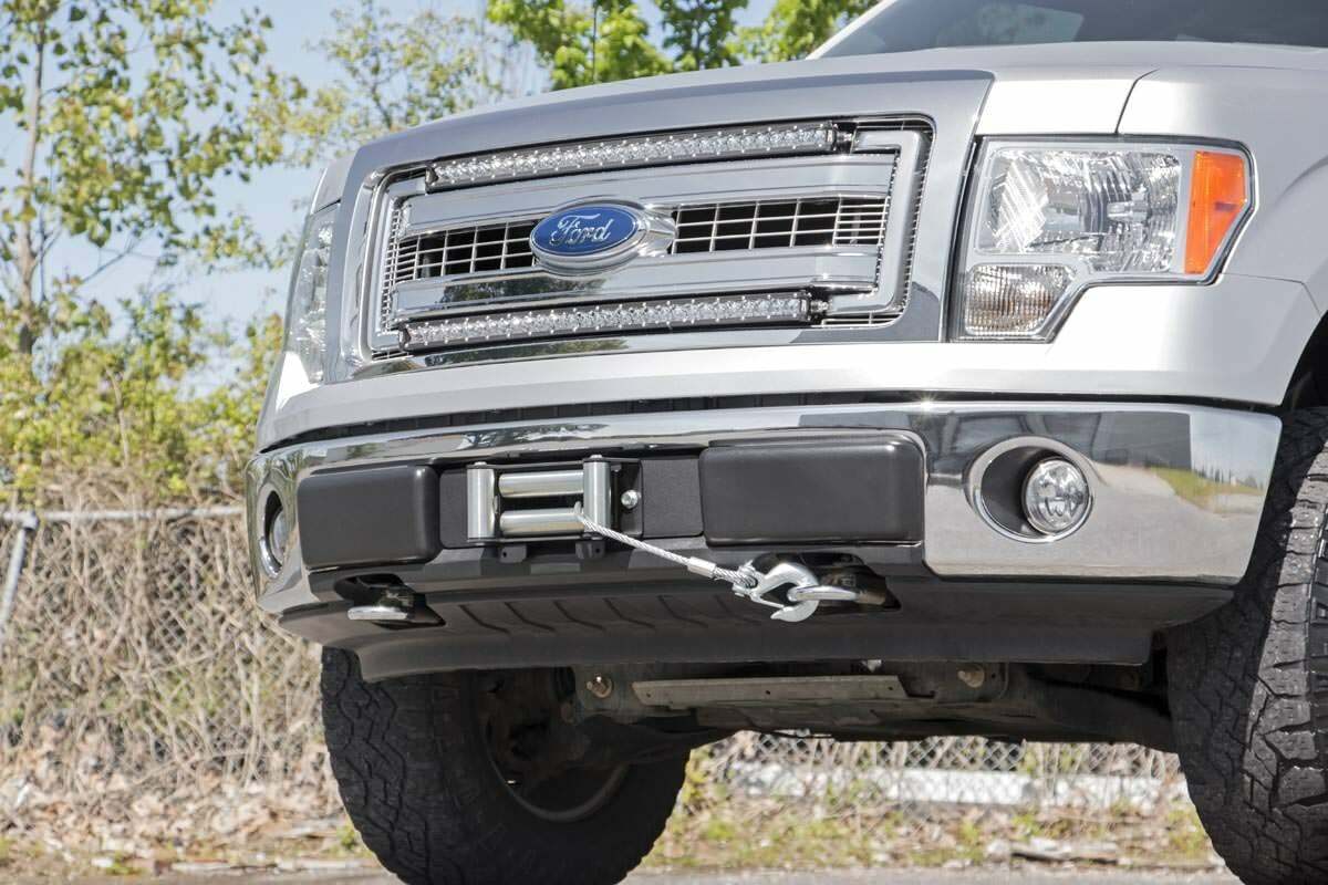 Fits Ford F-150 2WD/4WD (2009-2014) Hidden Winch Mounting Plate; 1010