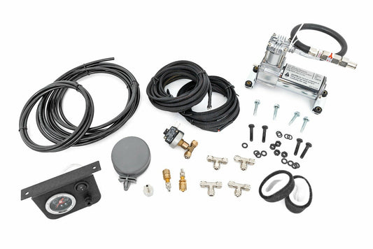 Onboard Air Bag Compressor Kit w/Gauge 10100