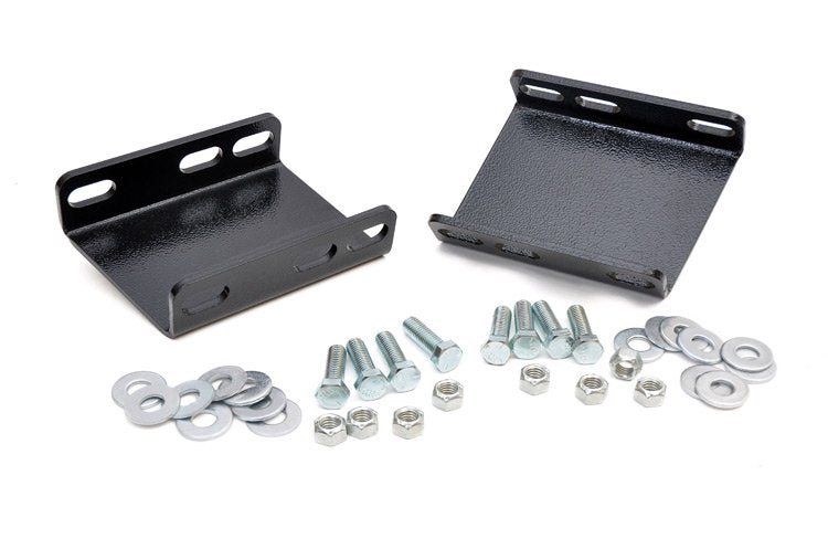 Fits Ford Bronco II/F-150/Ranger Sway Bar Drop Brackets; Front; 4-6 Inch; 1018