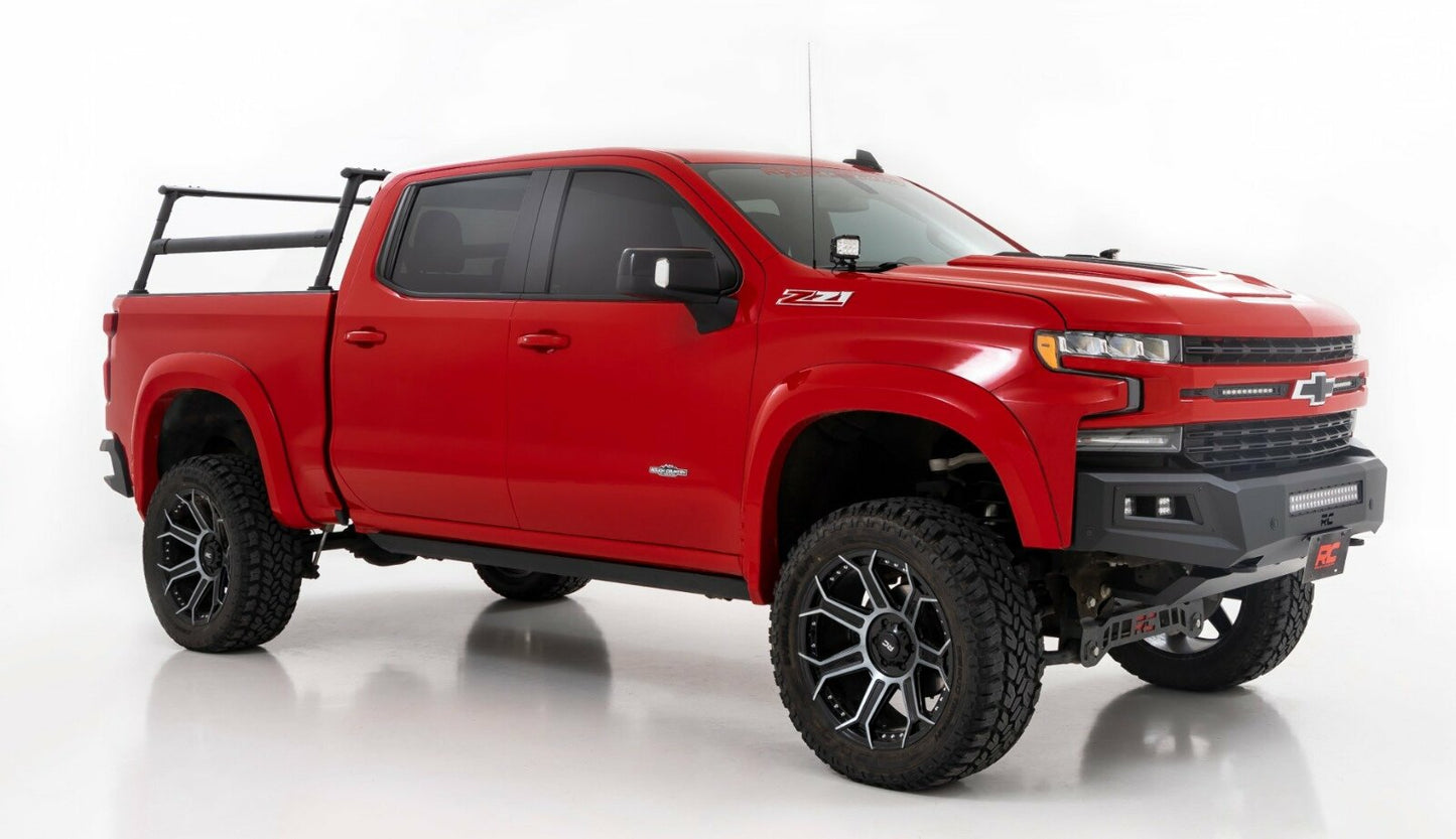 Fits Chevy Silverado 1500 2WD/4WD (2019-2024) Bed Rack; Aluminum; 10201