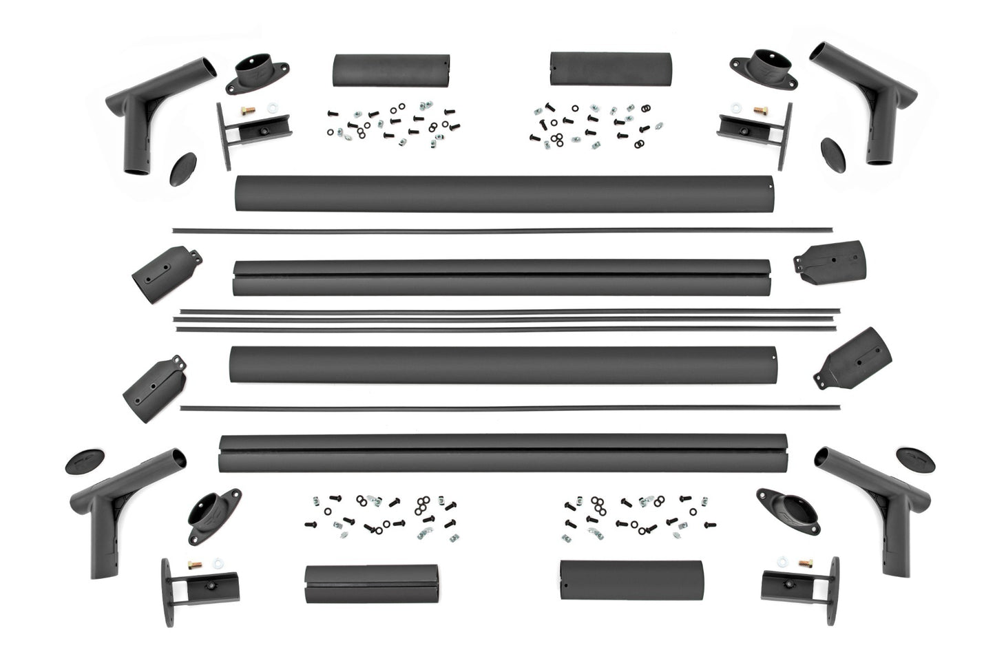 Fits Chevy Silverado 1500 2WD/4WD (2019-24) Bed Rack; Half Rack; Aluminum; 10204