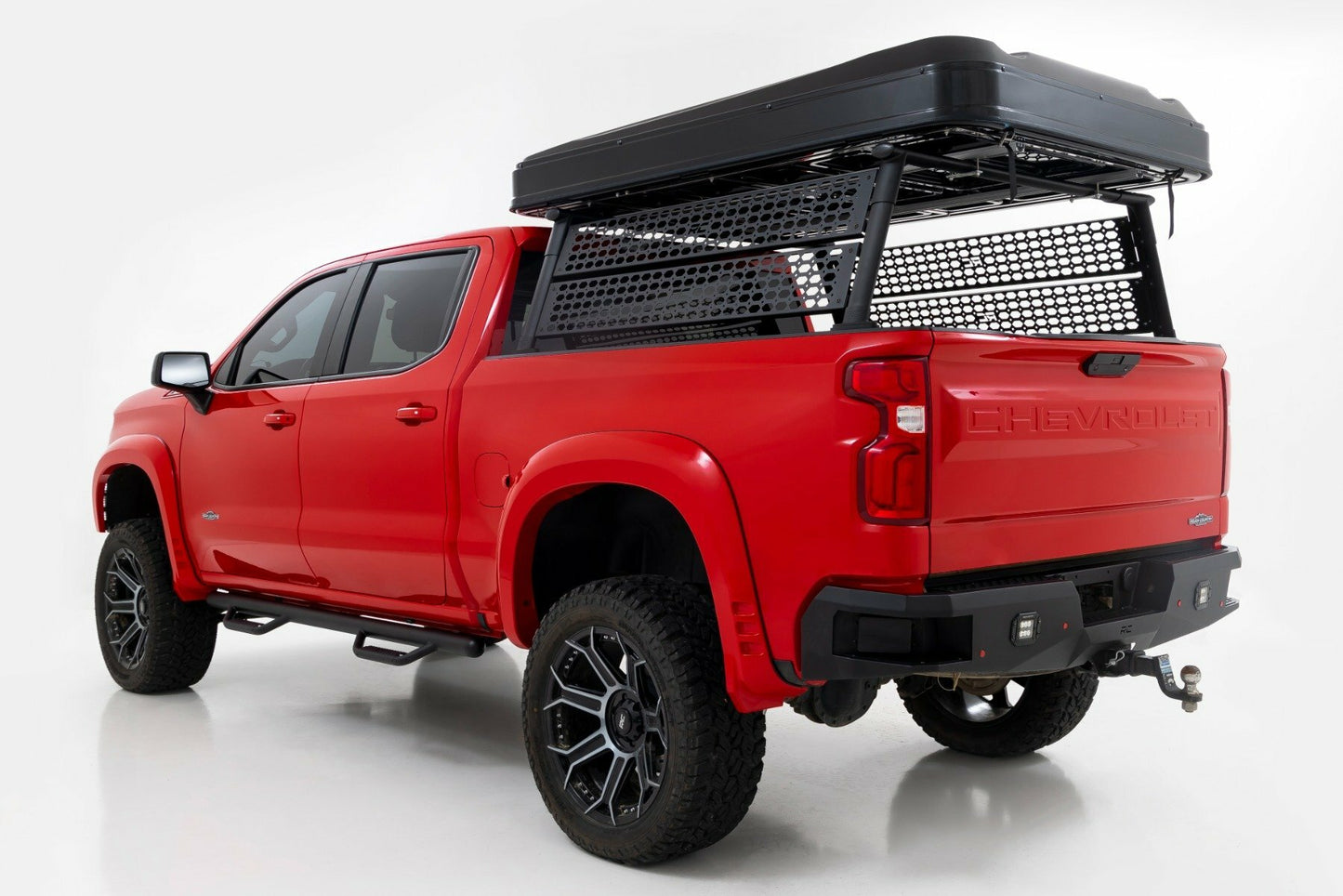 Fits Chevy Silverado 1500 2WD/4WD (2019-2024) Bed Rack Molle Panel; 10205