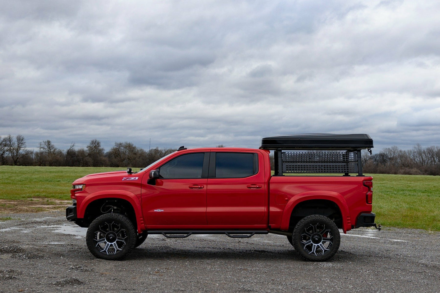 Fits Chevy Silverado 1500 2WD/4WD (2019-2024) Bed Rack Molle Panel; 10205