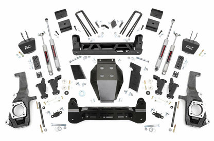 Fits Chevy/GMC 2500HD/3500HD (11-19) 5 Inch Lift Kit; Torsion Drop; 10330