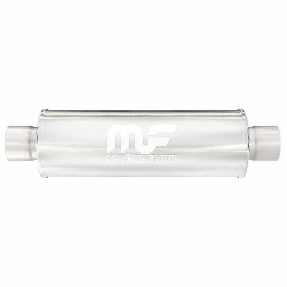 2.5 C/C - 4 Round 14 Body MagnaFlow Performance Exahust Muffler SS 10416