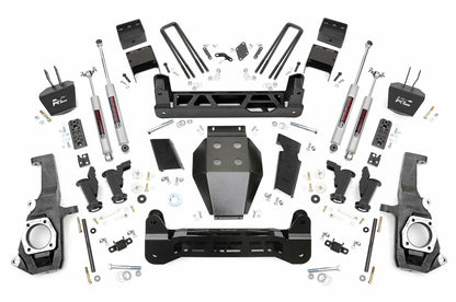 Fits Chevy/GMC 2500HD/3500HD (11-19) 7.5 Inch Lift Kit; Torsion Drop; 10430