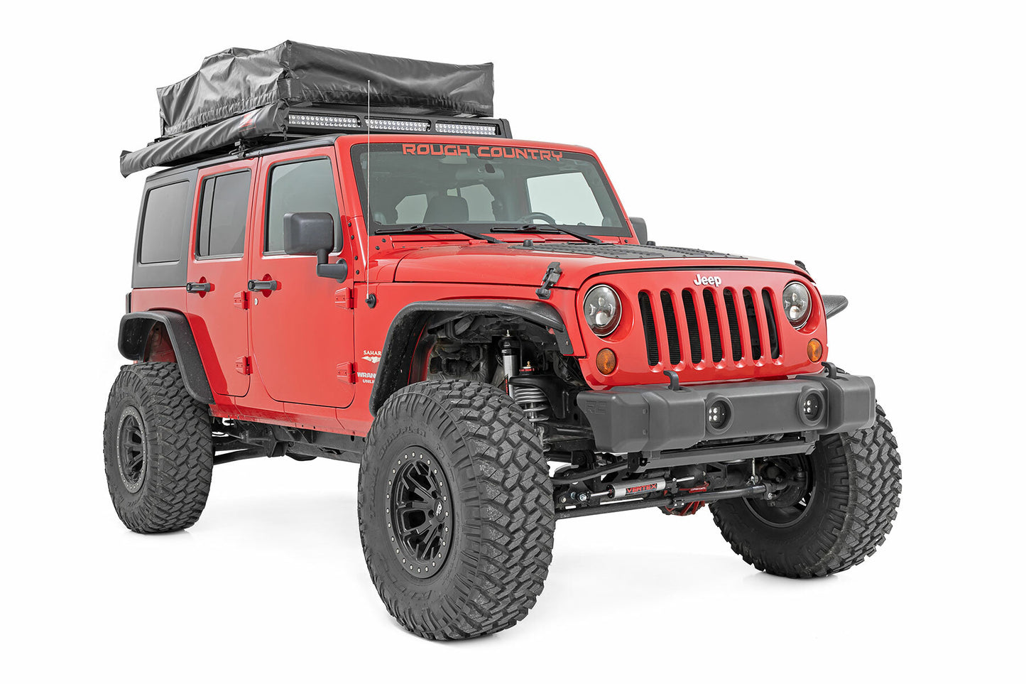Fits Jeep Wrangler JK/Wrangler Unlimited (2007-2018) Front Bumper Caps; 1047