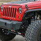 Fits Jeep Wrangler JK/Wrangler Unlimited (2007-2018) Front Bumper Caps; 1047