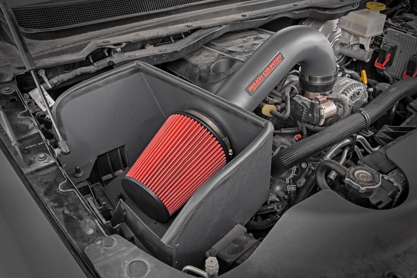 Fits Ram 1500 2WD/4WD (2019-2024) Cold Air Inktake; With Prefilter; 5.7L 10477PF