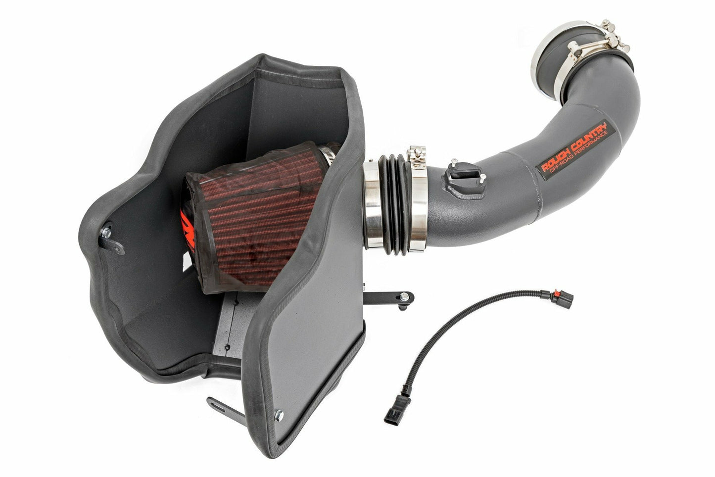 Fits Ford F-250 SD(17-19) Rough Country 6.7L Cold Air Intake w/Prefilter 10490PF