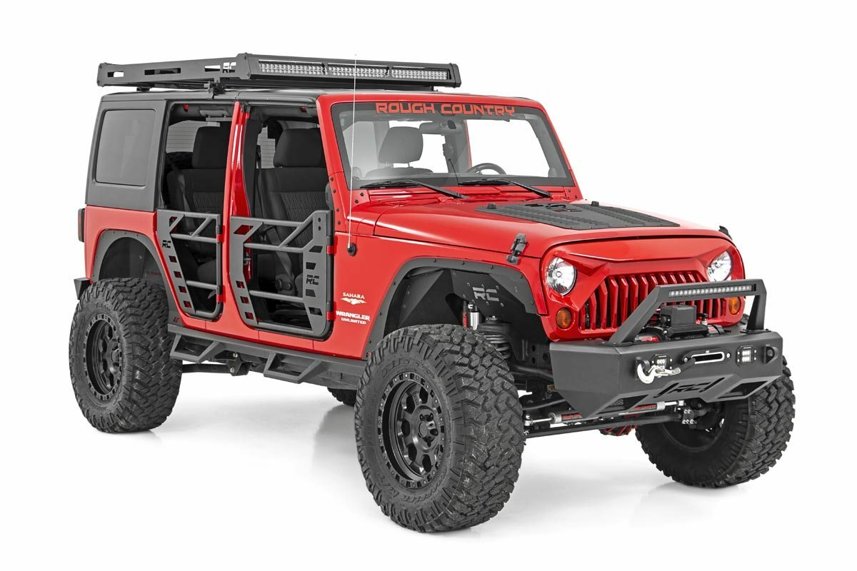Fits Jeep Wrangler JK (2007-2018) Hood Louver with RC Logo; 10527