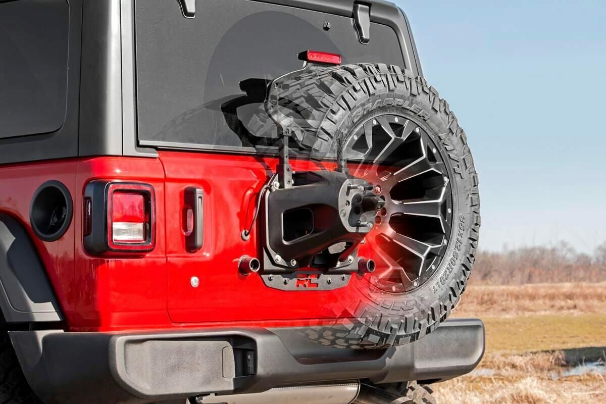 Fits Jeep Wrangler JL (18-24) Tire Carrier Relocation Plate No Prox 10529