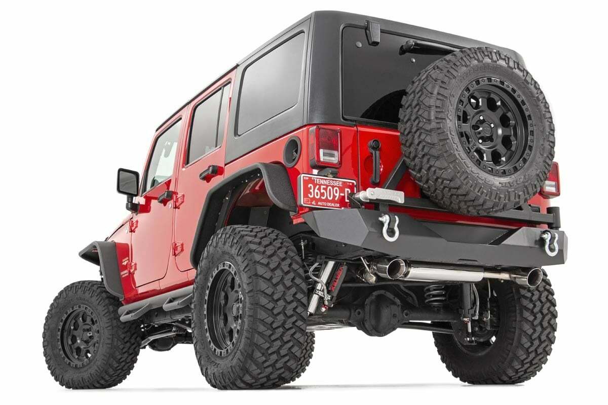 Fits Jeep Wrangler JK (2007-2018) Fender Flare; Steel; Rear; 10532