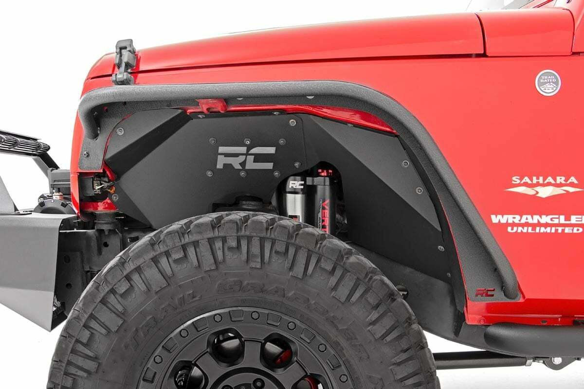 Fits Jeep Wrangler JK (07-18) Fender Flare; Steel; FR & RR; 10533