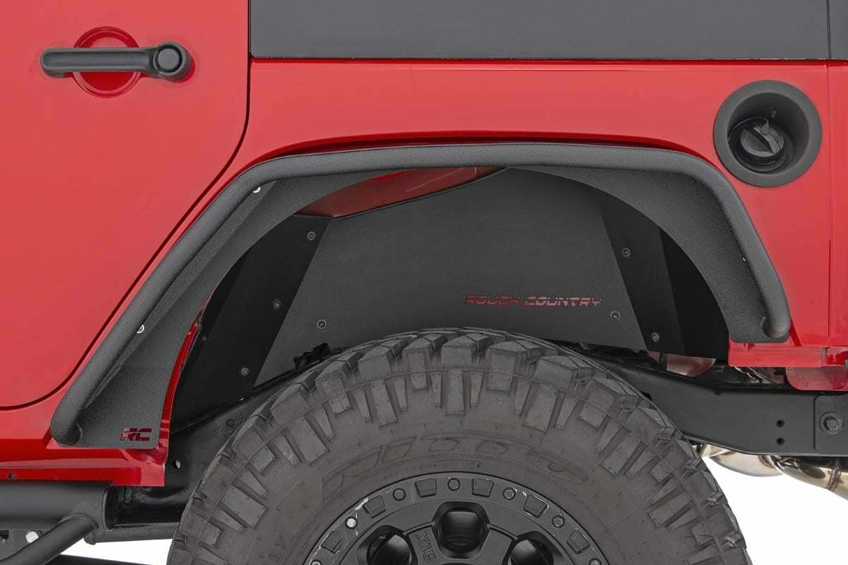 Fits Jeep Wrangler JK (07-18) Fender Flare; Steel; FR & RR; 10533