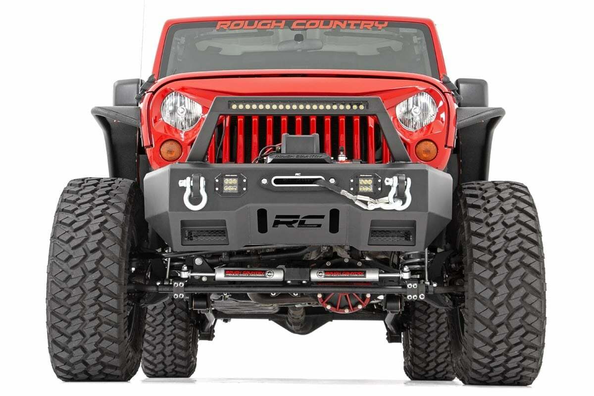 Fits Jeep Wrangler JK (07-18) Fender Flare; Steel; FR & RR; 10533