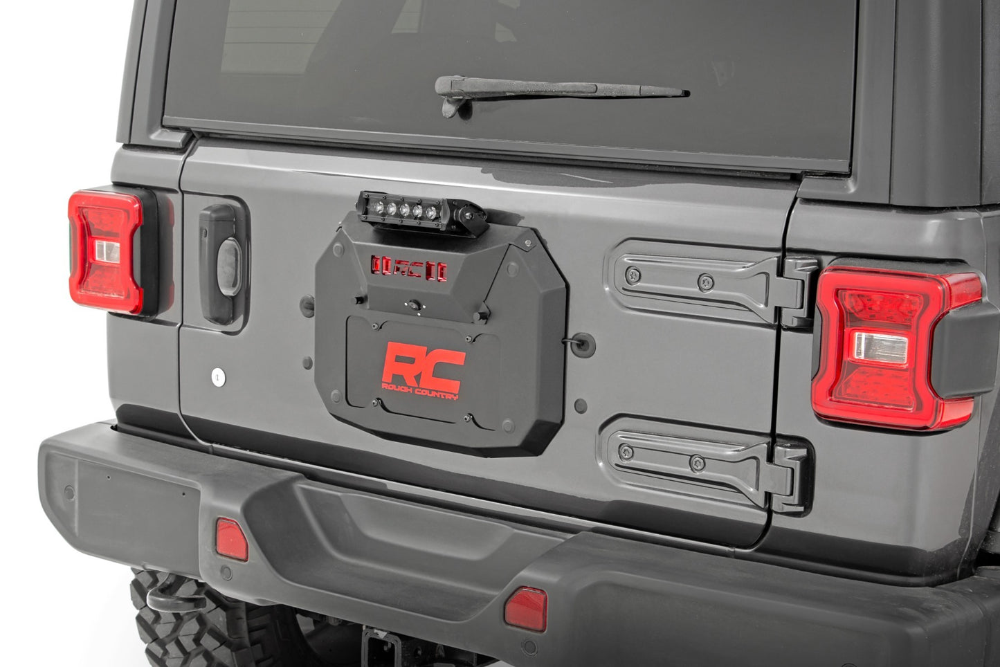 Fits Jeep Wrangler JL (18-24) (18-24) Spare Tire Carrier Delete Kit; 10560