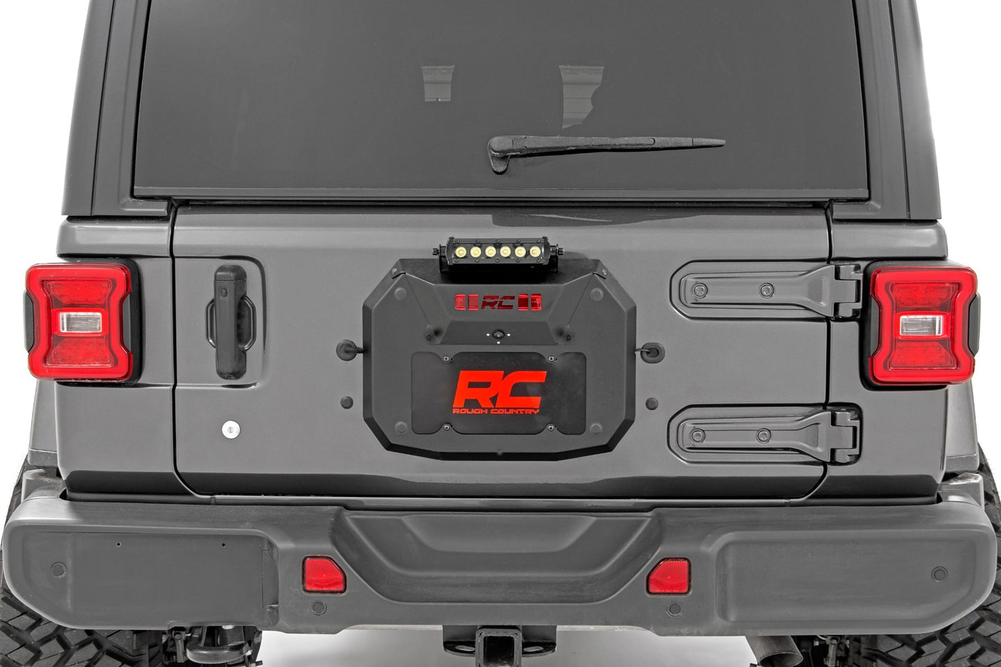 Fits Jeep Wrangler JL (18-24) (18-24) Spare Tire Carrier Delete Kit; 10560