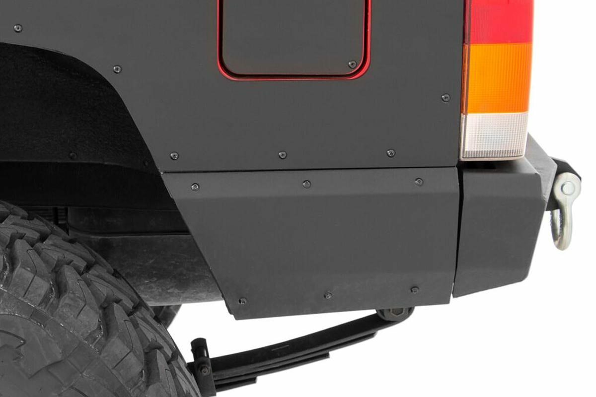 Fits Jeep Cherokee XJ 2WD/4WD (1997-2001) Quarter Panel Armor; Rear; 10572
