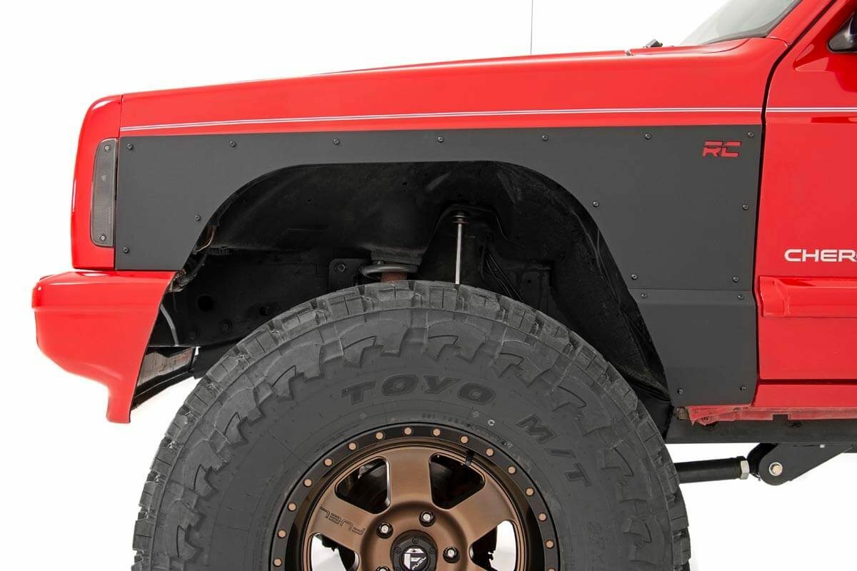 Fits Jeep Cherokee XJ (84-96) Fender & Quarter Panel Armor; Front; Combo; 10577