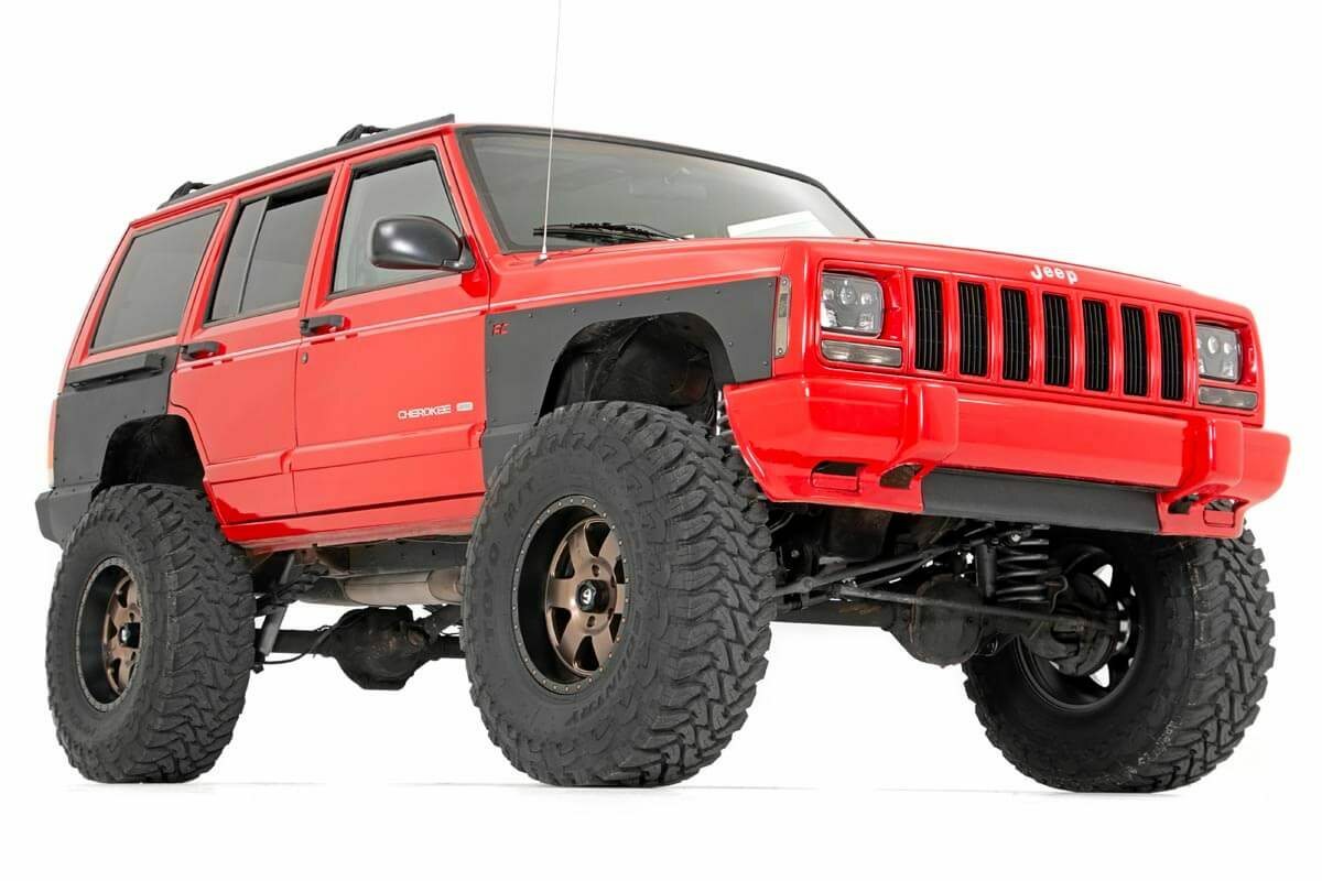 Fits Jeep Cherokee XJ (84-96) Fender & Quarter Panel Armor; Front; Combo; 10577