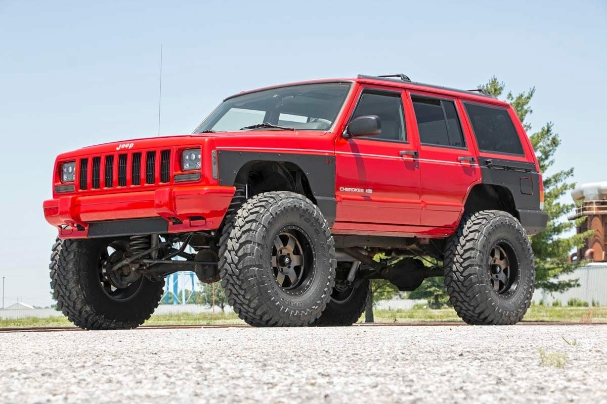 Fits Jeep Cherokee XJ (84-96) Fender & Quarter Panel Armor; Front; Combo; 10577
