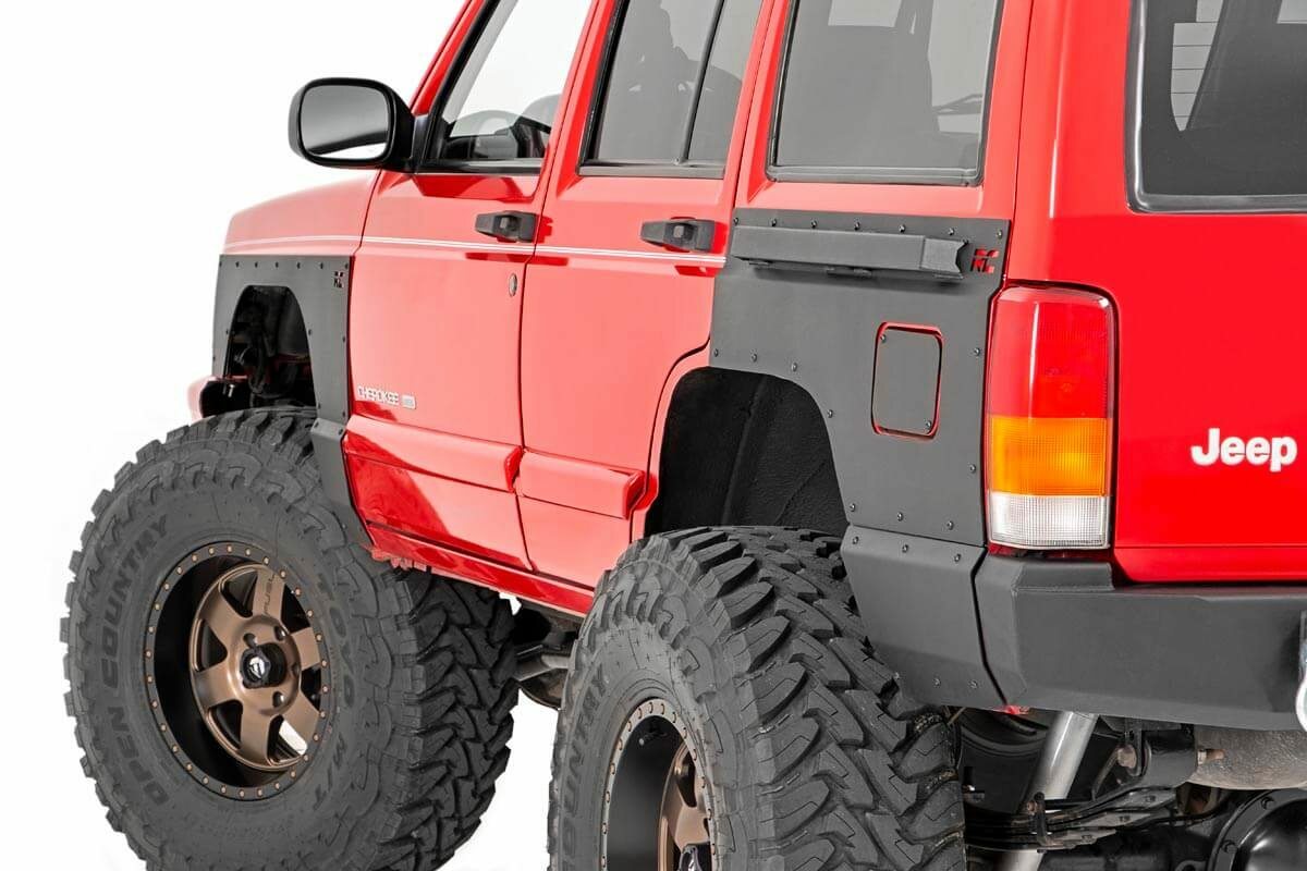 Fits Jeep Cherokee XJ (84-96) Fender & Quarter Panel Armor Rear Combo 10578