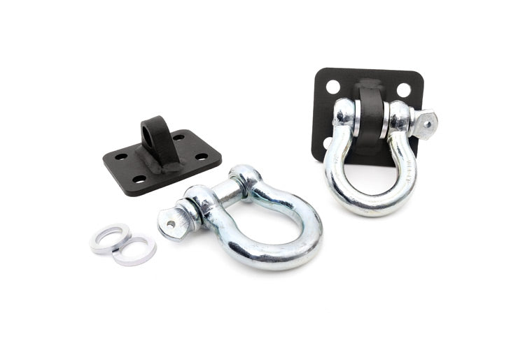 Fits Jeep Cherokee XJ(84-01) D Ring Shackles and Mounts TJ Stubby XJ Winch 1058