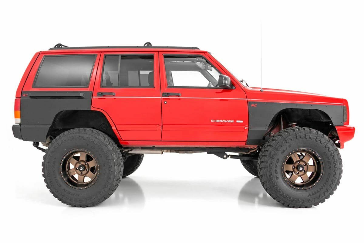 Fits Jeep Cherokee XJ 2WD/4WD (1984-1996) Full Body Armor; FR & RR Combo; 10580
