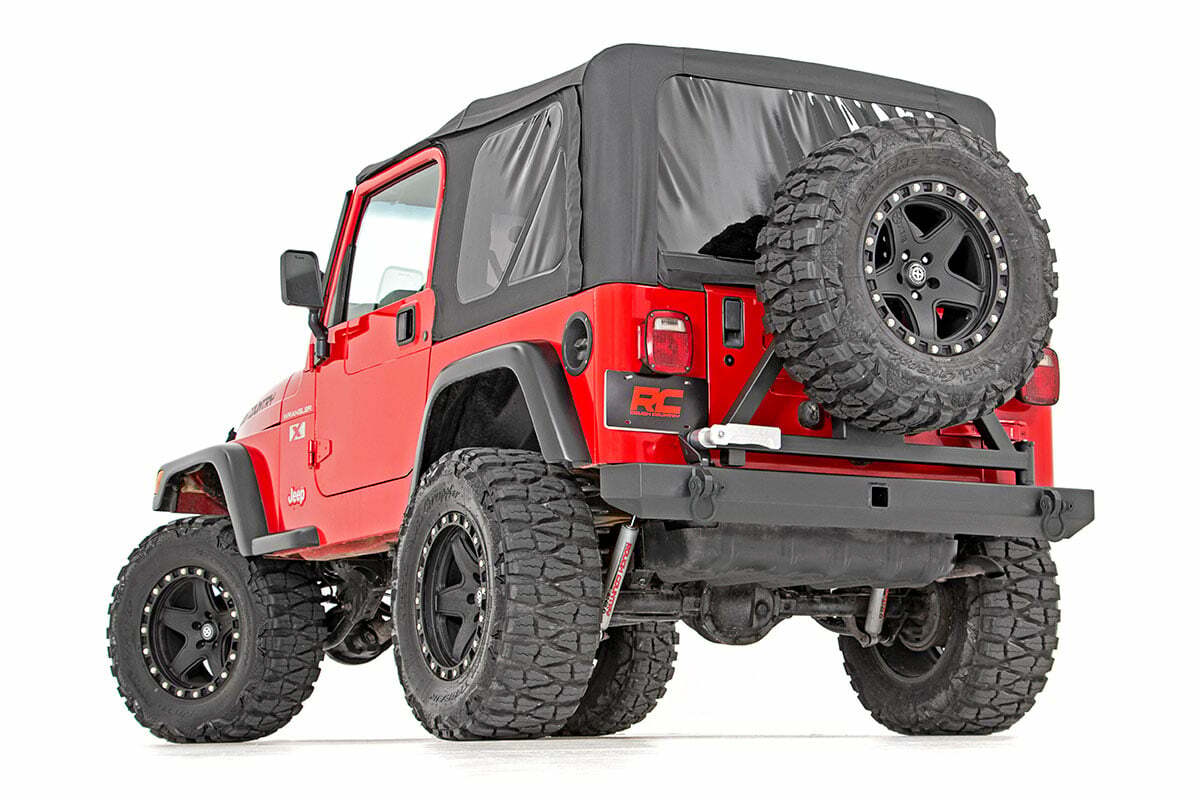 Fits Jeep Wrangler TJ (97-06) (04-06) Rear Bumper; Tire Carrier; 10592A