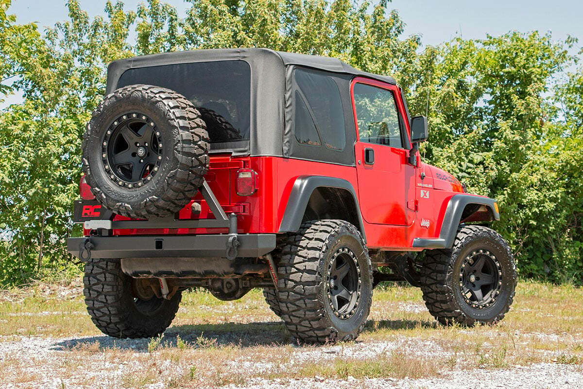 Fits Jeep Wrangler TJ (97-06) (04-06) Rear Bumper; Tire Carrier; 10592A