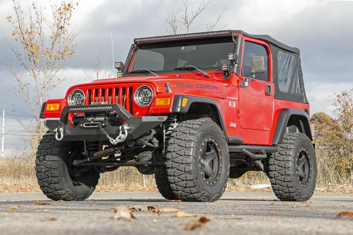 Fits Jeep Wrangler TJ (97-06) (04-06) Front Bumper; Rock Crawler; 10595