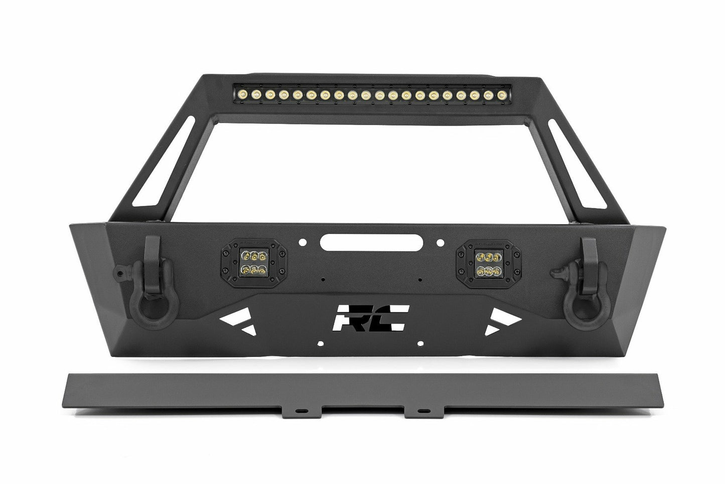 Fits Jeep Gladiator JT/Wrangler JK & JL Front Bumper; Stubby; Trail; 10597A