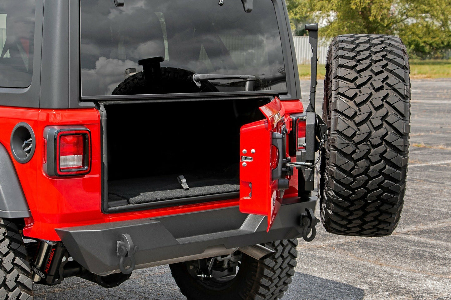 Fits Jeep Wrangler JL (18-24) (18-24) Rear Bumper; Trail; Tire Carrier; 10598