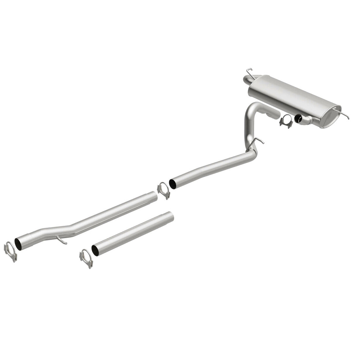 Fits 2007-2011 Jeep Wrangler 3.8L Direct-Fit Replacement Exhaust System 106-0045