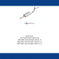 Fits 1987-1992 Jeep Wrangler Direct-Fit Replacement Exhaust System 106-0051
