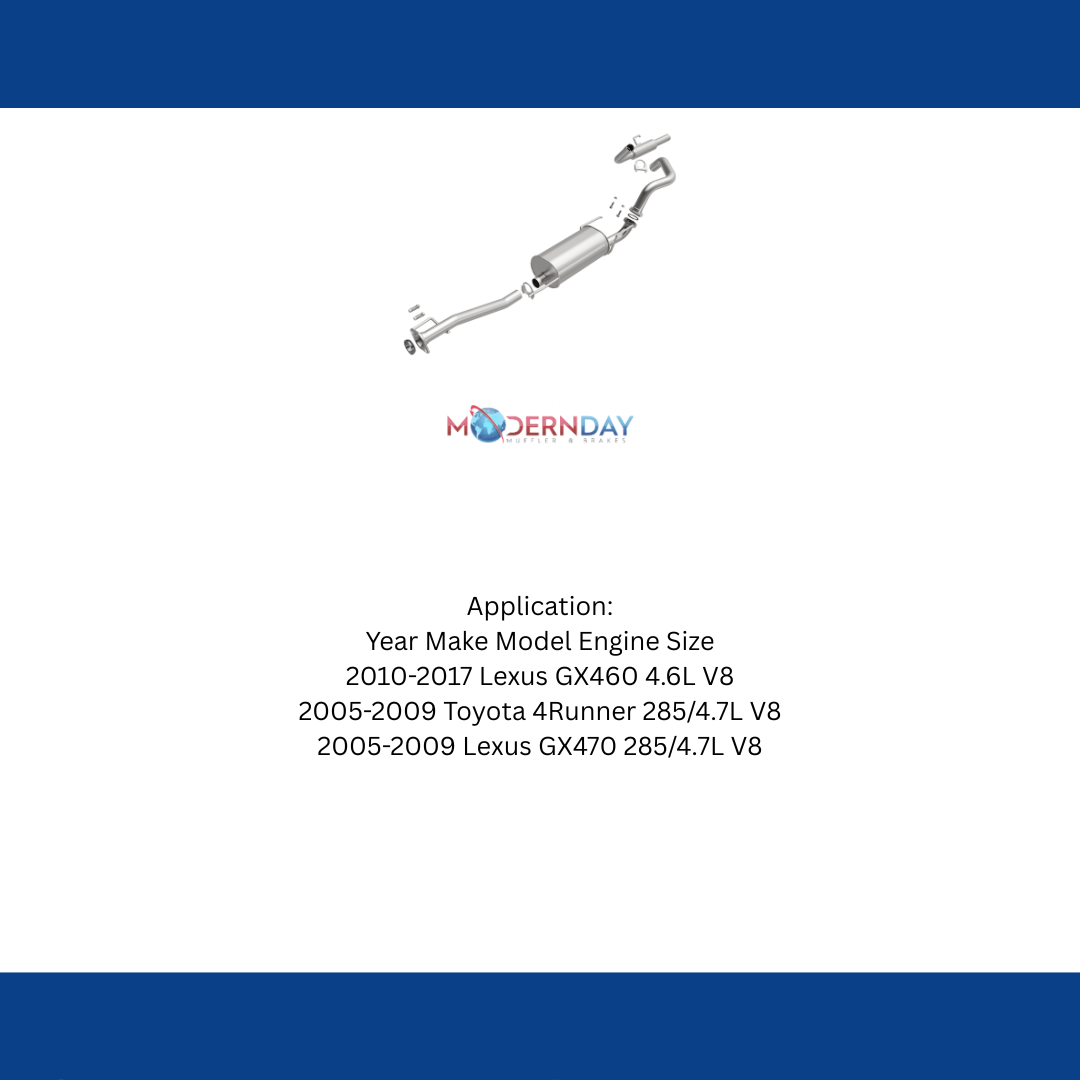 Fits 2010-2017 Lexus GX460 Direct-Fit Replacement Exhaust System 106-0076